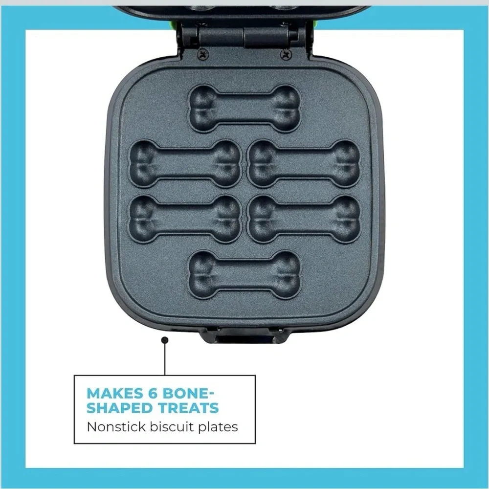 Green Dog Bone Waffle Maker